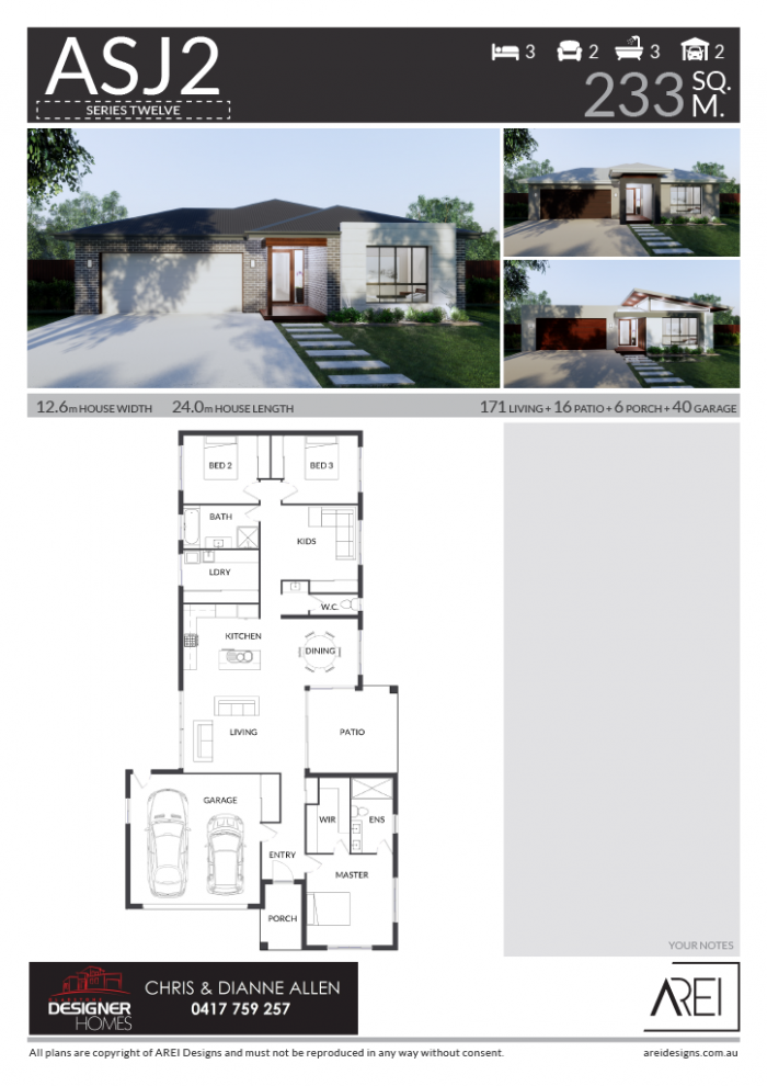 ASJ2R12 Gladstone Designer Homes